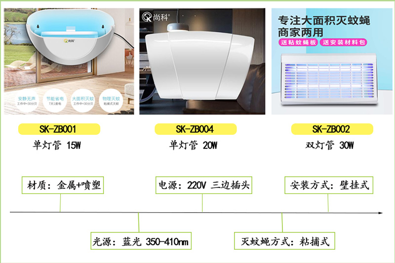 酒店室内灭蚊蝇用粘捕式灭蚊灯