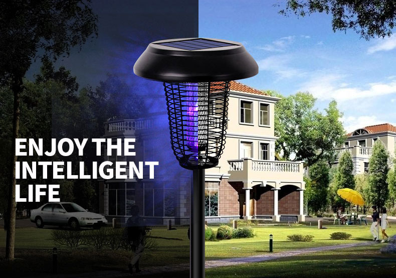 LED太阳能灭蚊灯紫外线诱蚊SX-08光控功能