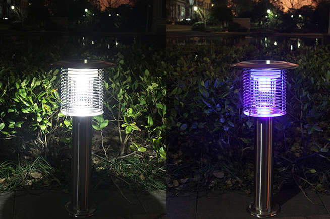 尚科LED户外灭蚊灯照明和诱蚊效果图