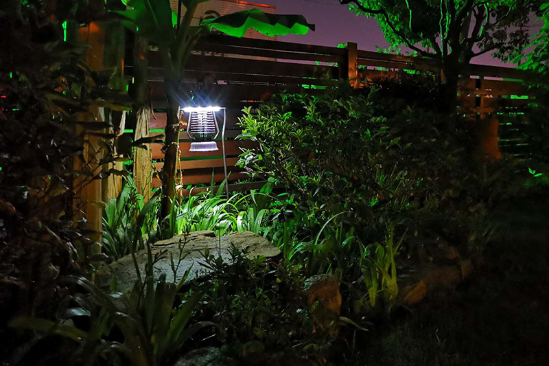 园林景观设计展区太阳能灭蚊灯效果美图欣赏